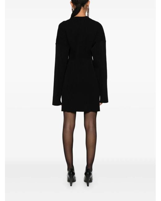 Balenciaga Black Hourglass Mini Dress