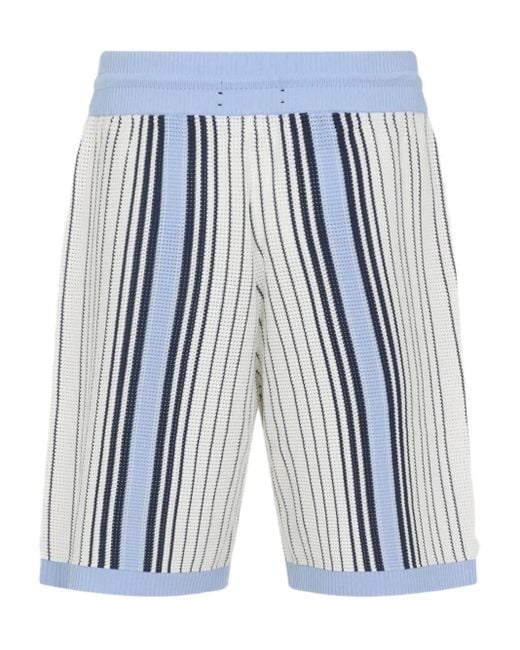 Amiri Blue Script Stripe Short for men