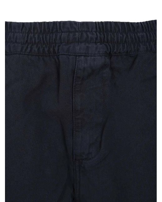 Carhartt Blue Flint Cotton-Twill Trousers for men