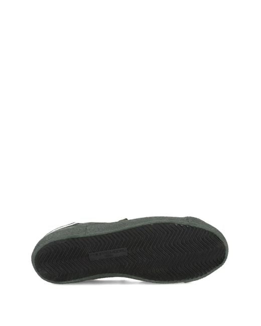 Philippe Model Green Suede-Panelled Low-Top Sneakers for men