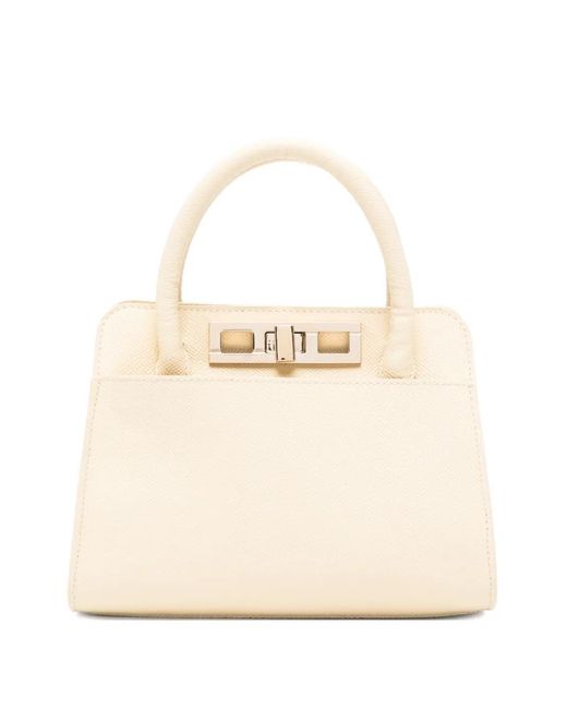 Fabiana Filippi Natural Twist-Lock Tote Bag