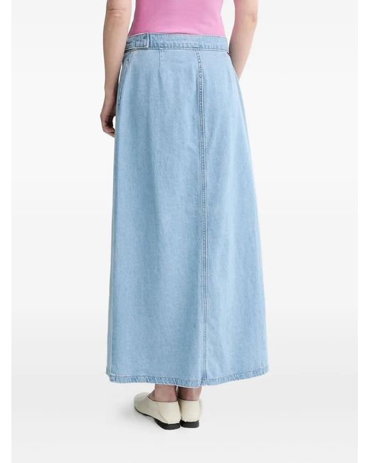 Levi's Blue Belted Wrap Skirt