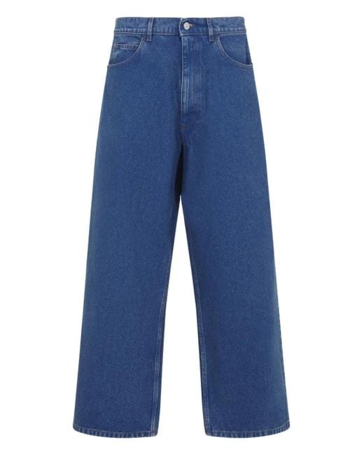 Marni Jeans Met Logopatch in het Blue voor heren