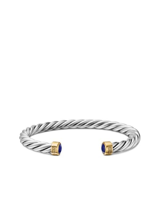David Yurman White Cable Cuff Bracelet for men