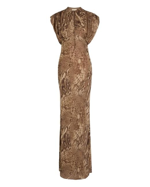 Robe Ceres À Coupe Longue De La Vali en coloris Brown
