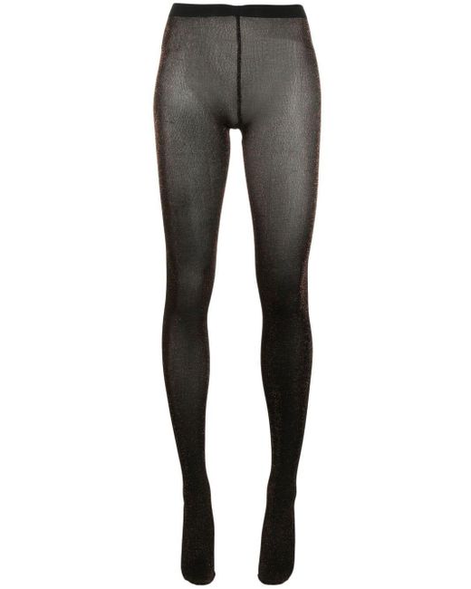 Wolford Synthetic Stardust Tights in Black | Lyst