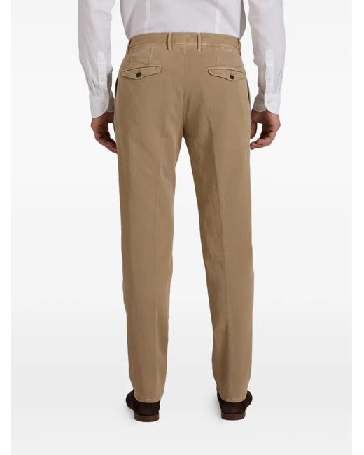 Slowear Natural Buttoned Tapered Trousers for men