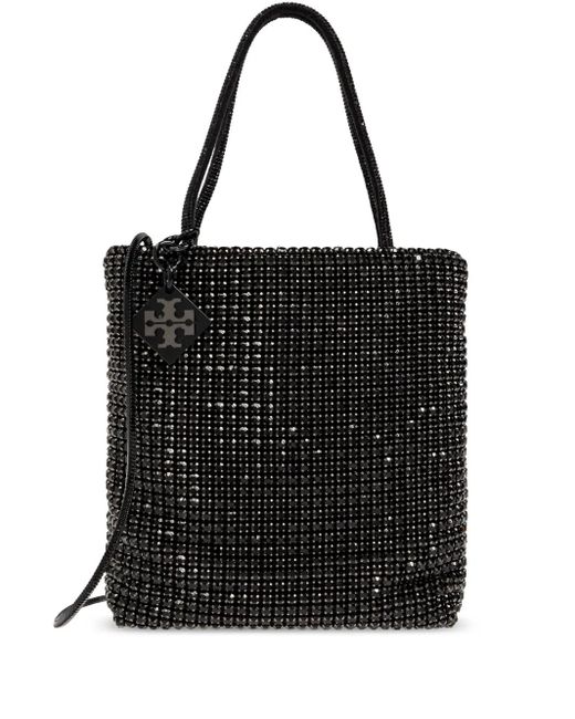Borsa Tote Owl di Tory Burch in Black