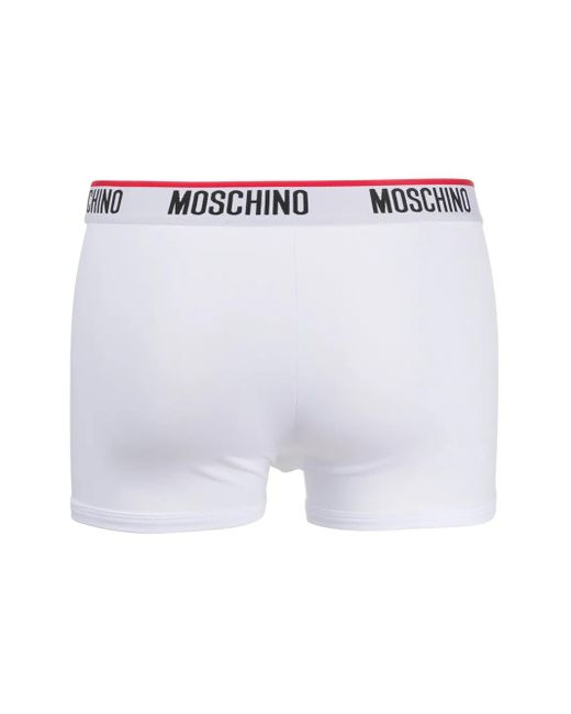Moschino White Logo Boxers for men