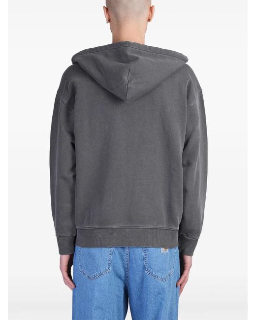 Carhartt Gray Medium Cotton Hoodie With Logo for men