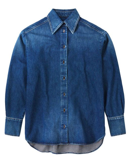 Camisa vaquera de manga larga Closed de color Blue