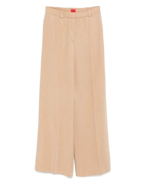 HUGO Natural High-Waisted Trousers