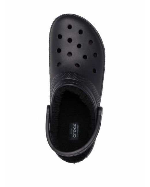 CROCSTM Black Perforated-Detail Sandals for men