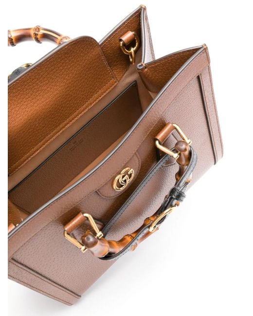Gucci ダイアナ レザー ハンドバッグ S Brown