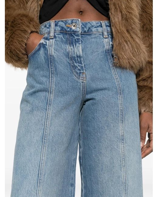 Patrizia Pepe Blue Wide Shaped Jeans