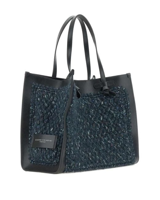 Borsa Tote Con Dettaglio A Nodo di MARCELLA CLUB in Blue