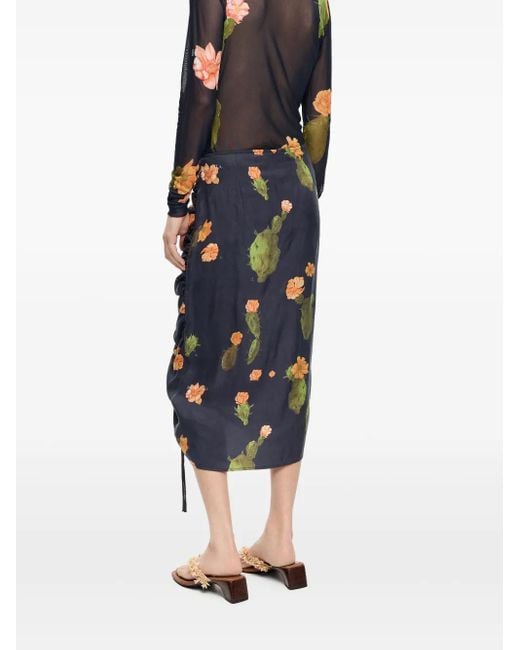 Bimba Y Lola シャーリング スカート Blue