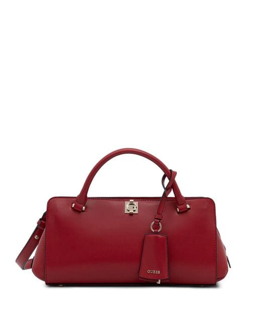 Guess Red Audrey Satchel Bag