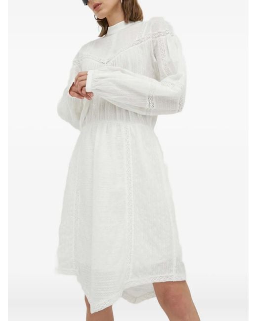 Day Birger et Mikkelsen White Lace-Trim Mini Dress