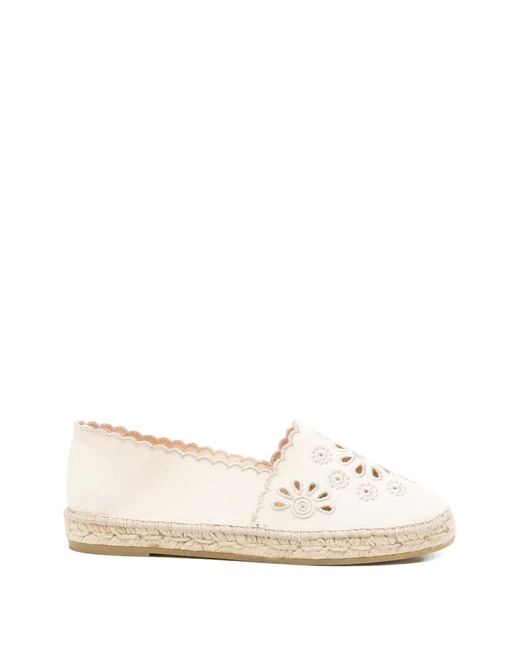Mc2 Saint Barth Natural Broderie-Anglaise Espadrilles