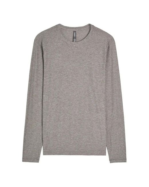 vuori Gray Long-Sleeve T-Shirt for men