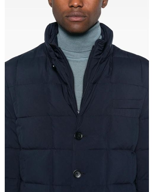 Fay Blue Quilted Jacket for men