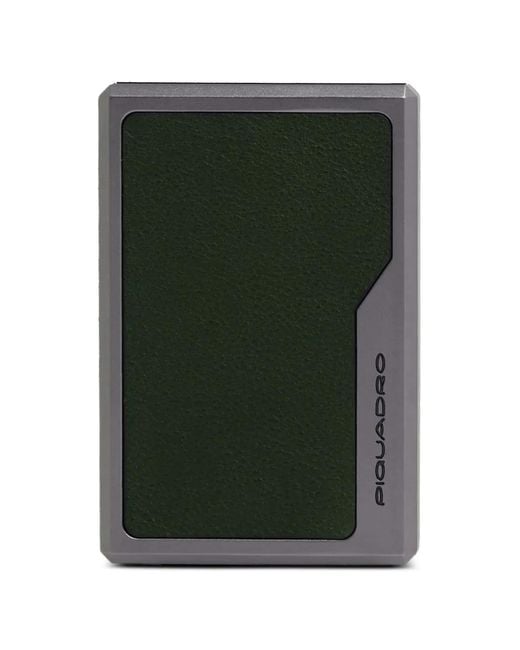 Piquadro Green Magsafe Pop-Up Card Holder for men