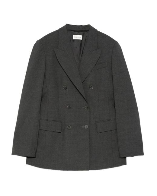 P.A.R.O.S.H. Gray Double-Breasted Blazer