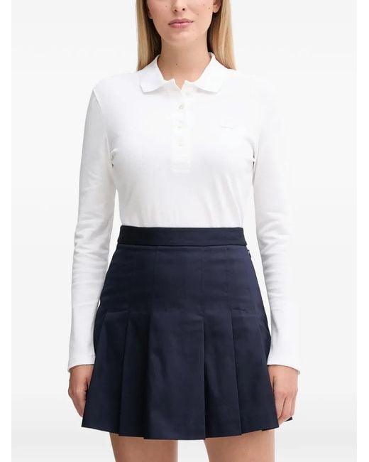 Lacoste White Pleated Mini Skirt