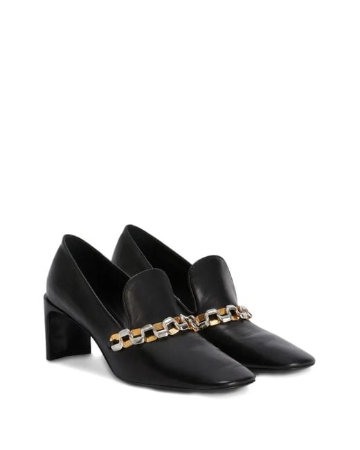 Jil Sander Black Leather Pumps