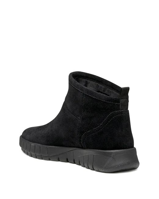 Geox Black Flextride Panelled Boots