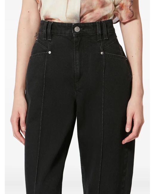 Isabel Marant Black Drolane Seam Jeans