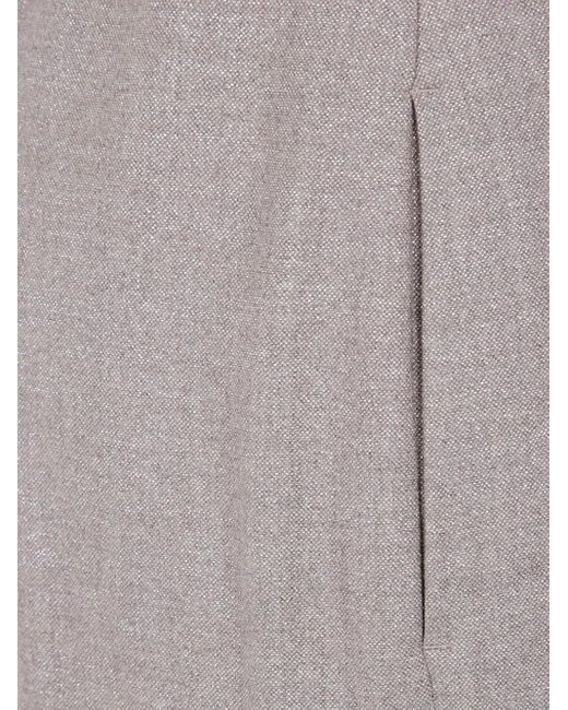 Seventy Gray Centre-Crease Straight Trousers
