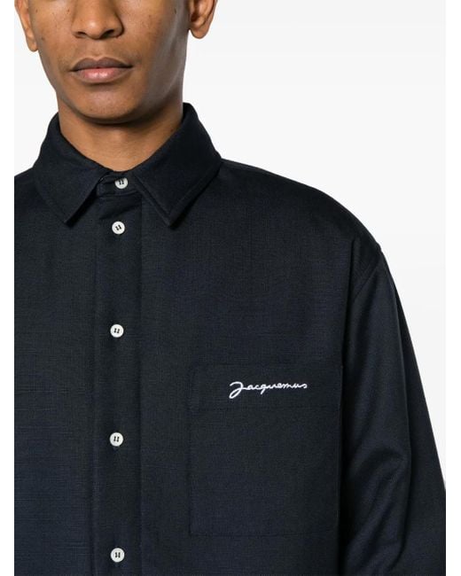 Jacquemus Blue Padded Overshirt 'The for men