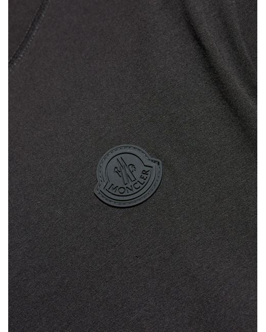 T-Shirt En Coton À Patch Logo Moncler pour homme en coloris Black
