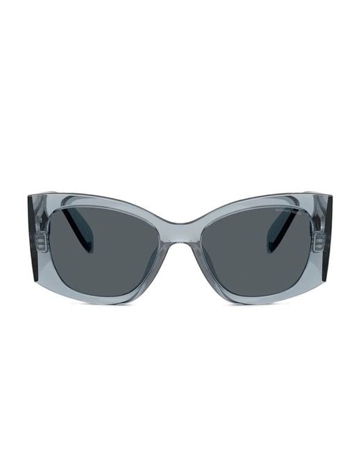 Michael Kors Gray Logo-Plaque Sunglasses