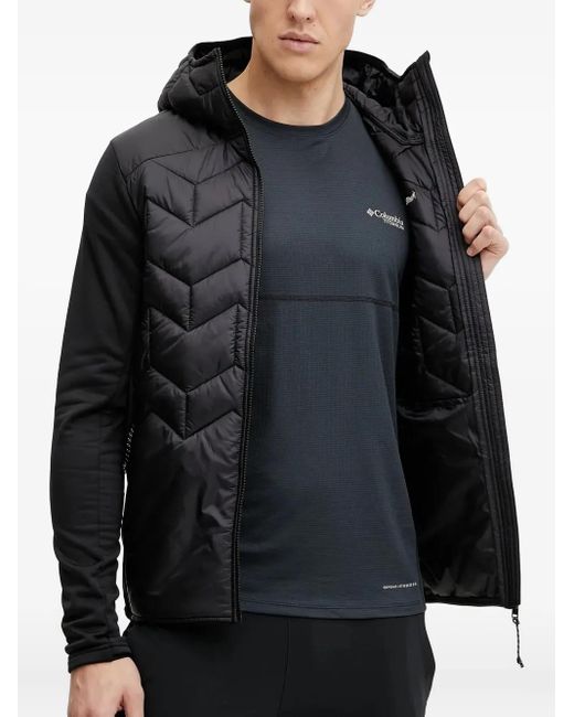 Peak Performance Black Quilted Hooded Jacket for men