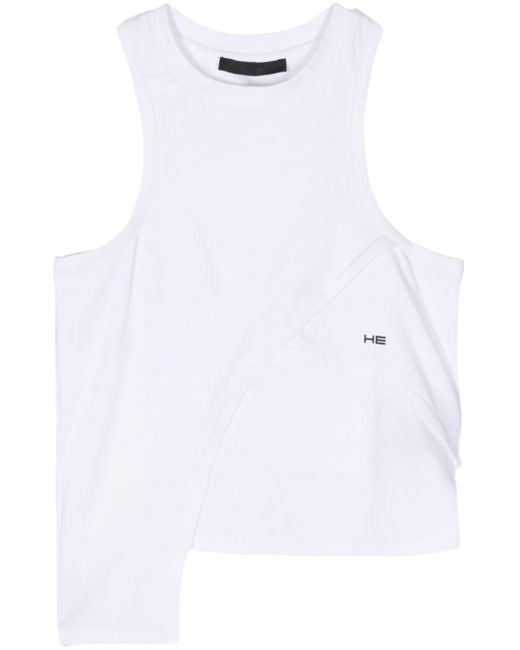 HELIOT EMIL White Layered Cropped Tank Top