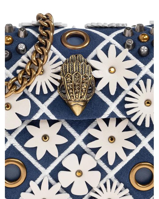 Kurt Geiger Kensington フローラル ショルダーバッグ S Blue