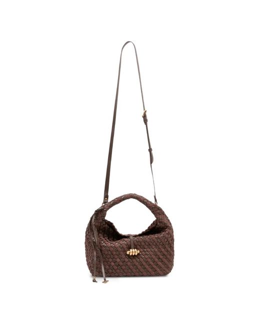 Gianni Chiarini Brown Aurelie Woven Tote Bag