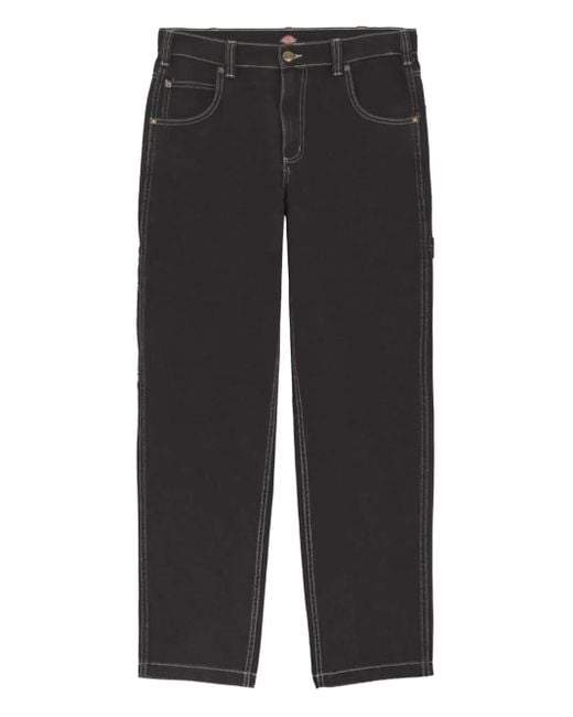 メンズ Dickies コントラストステッチ ジーンズ Black