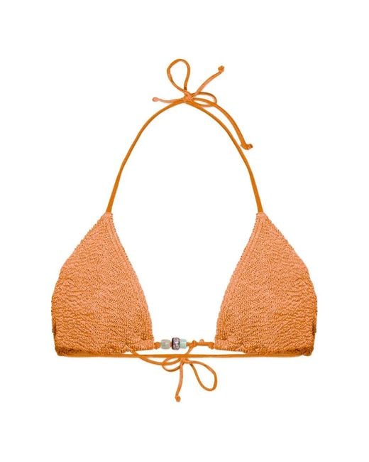 Bondeye Orange Ingrid Triangle Bikini Top