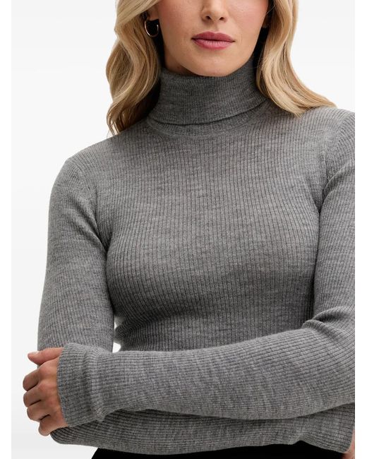 Joop! Gray Kalis Turtleneck Long-Sleeve Sweater