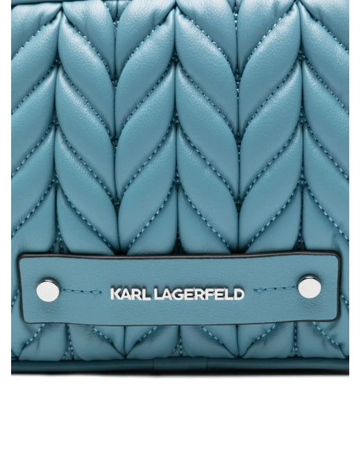 Karl Lagerfeld Blue Gesteppte Umhängetasche