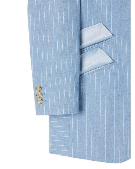 Paul Smith Blue Pinstripe Blazer