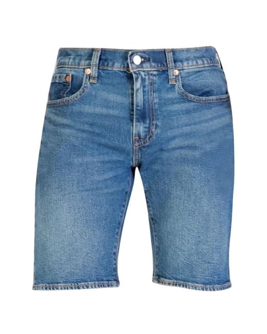 Levi's Blue 405 Faded Denim Shorts for men