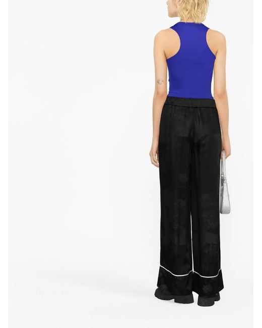 Off-White c/o Virgil Abloh Black Piped-trim Pyjama Trousers