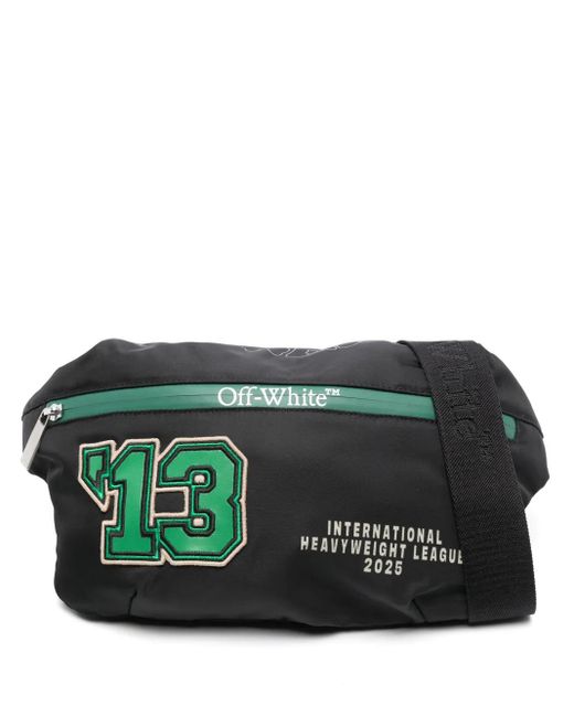メンズ Off-White c/o Virgil Abloh ロゴ ベルトバッグ Green