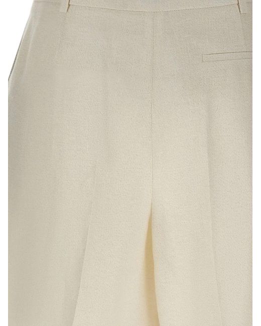 Eleventy Natural Turn-Up Shorts