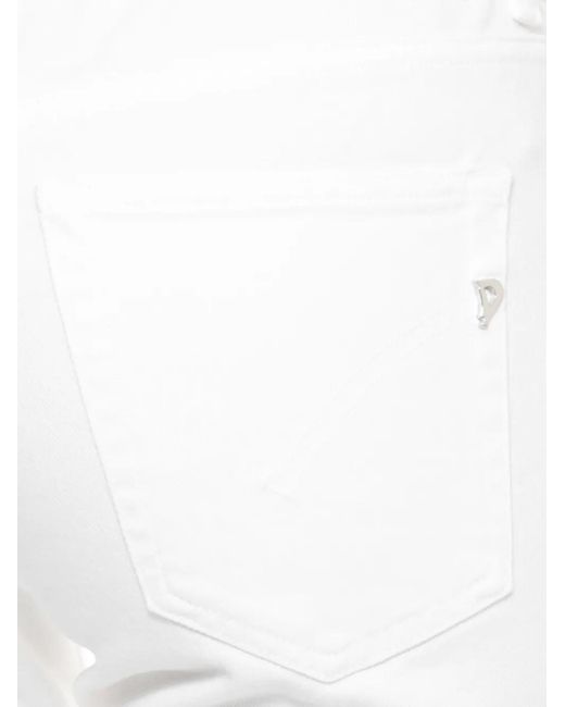 Dondup White Bootcut Jeans